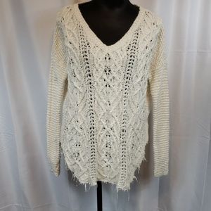 Free People Cavle Knit Loose Sweater size S